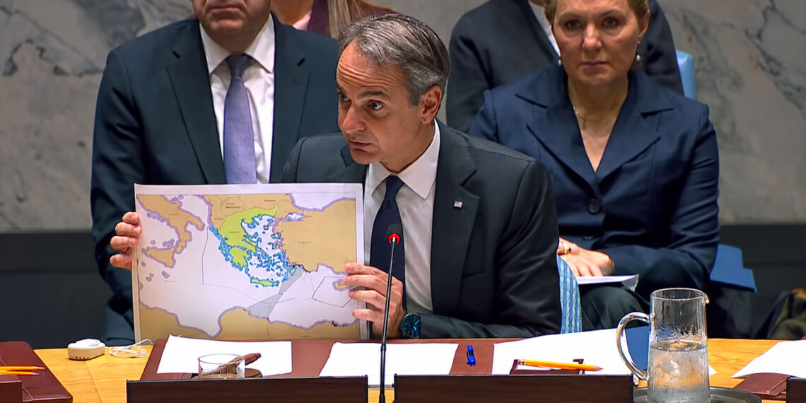 Μητσοτάκης στον ΟΗΕ: “Η γεωγραφία δεν ξαναγράφεται” – Σκληρό μήνυμα για το τουρκολιβυκό μνημόνιο